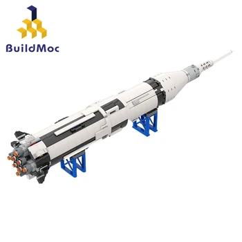Spațiu Mijlocii Saturn IB Rachete Bloc Set BuildMoc 21309 Transportator Vehicul de Lansare Modelul Cărămizi Jucarii Pentru Copii Cadouri