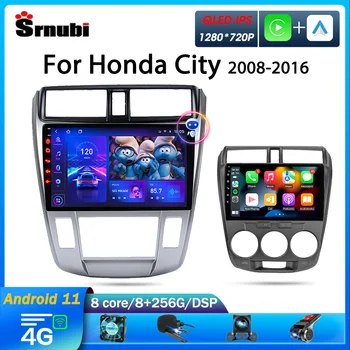 Srnubi 2 Din Android 11 Radio Auto pentru Honda City 2008 - 2016 Multimedia Player Video GPS Carplay DPS Navigație Auto cu Unitatea de Cap