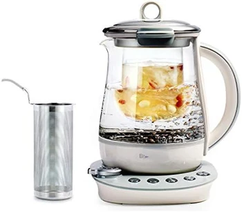 Sănătate Băuturi ceainic și Ceainic, 9-în-1 Programabile Prepara Aragaz Master, 1,5 L, Molid Albastru Ceai infuser Calentador de