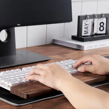Tastatura de lemn Odihnă Încheietura mâinii pentru Tastatură de Calculator Suportul din Lemn Masiv de Mână Pad Palm Restul Mecanice Tenkeyless Tastatura