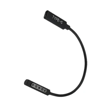 Tip C PD Cablu de Încărcare USB-C de sex Feminin de Alimentare Încărcător Adaptor Convertor Pentru Microsof Surface Pro 1/2 Comprimat