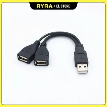 Unu-la-doi USB Capul Cablu de Transfer Pentru Masina Splitter-Un Mascul Și Două Femele de Încărcare de Date Cablu de Extensie Pentru U Disc/Tastatură