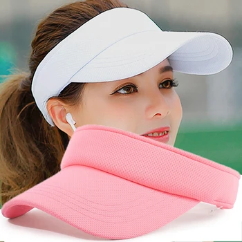 Vara Pălării de Soare Barbati Femei Bumbac Reglabil Parasolar Protectie UV Top Gol Solid Sport Golf Tenis de Funcționare de protecție Solară Capac de Baseball