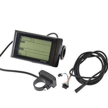 Viteza de Control LCD S900 Display E-Bike Lumina Plug Metru Parte Înlocuire Culoare Negru Panou de Control Viteza de Echitatie