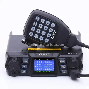 Walkie-talkie de Mare Putere 75W(VHF)/55W(UHF) Dual Band Quad Bază Radio Mobile KT-980Plus Mașină de operator Radio walkie talkie cu Rază Lungă