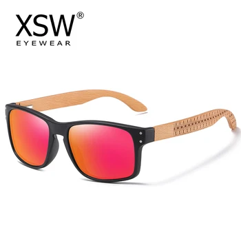 XSW 2023 Design de Brand lemn de Fag Manual Bărbați ochelari de Soare Polarizat Ochelari de Roșu în aer liber ochelari de Soare de Conducere Balama Armat