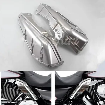 ZORBYZ Chrome Motocicleta Mid-Cadru de Căldură Aer Deflectoare potrivit Pentru Harley Touring Strada Electra Glide